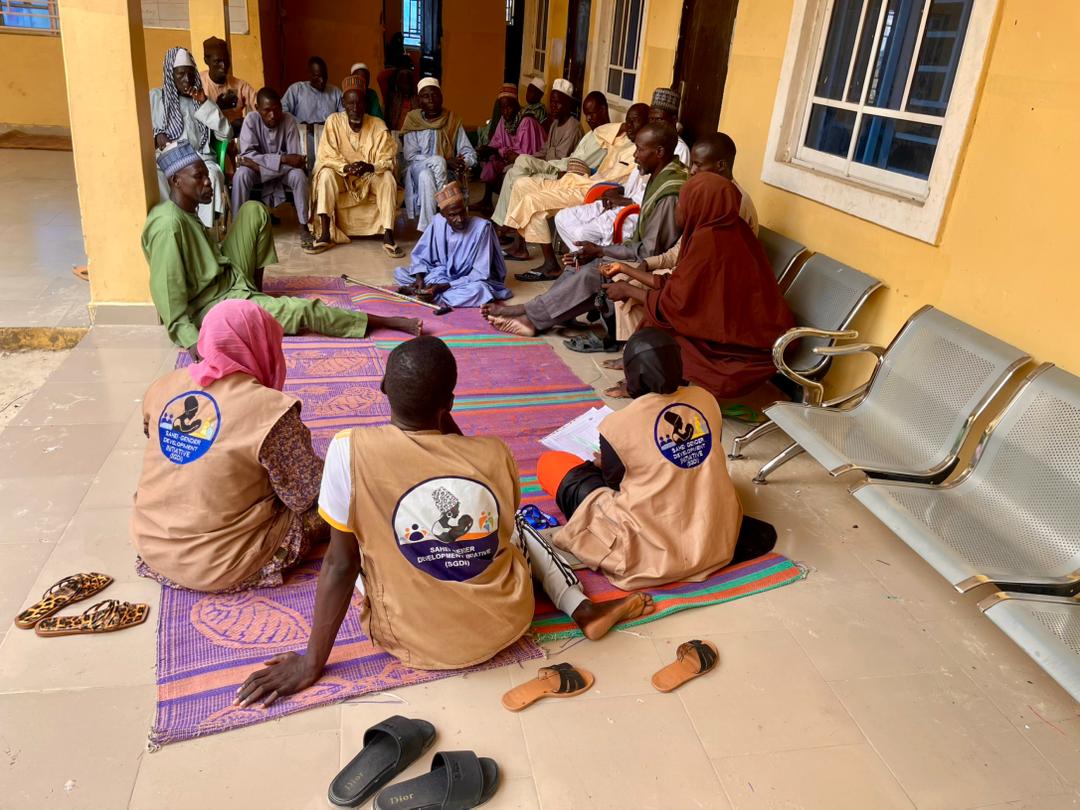 Meeting with community leaders.